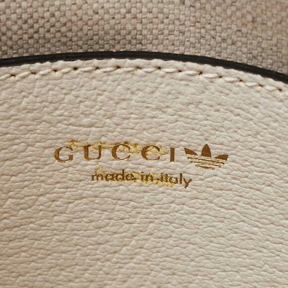 Gucci x Adidas White/Black Smooth Leather 1955 Horsebit Mini Bag - Picture 9 of 11